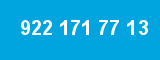922 171 77 13